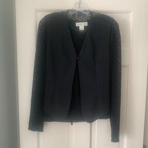 Vintage Casual Corner Lace Shirt and Vest - Size Medium
